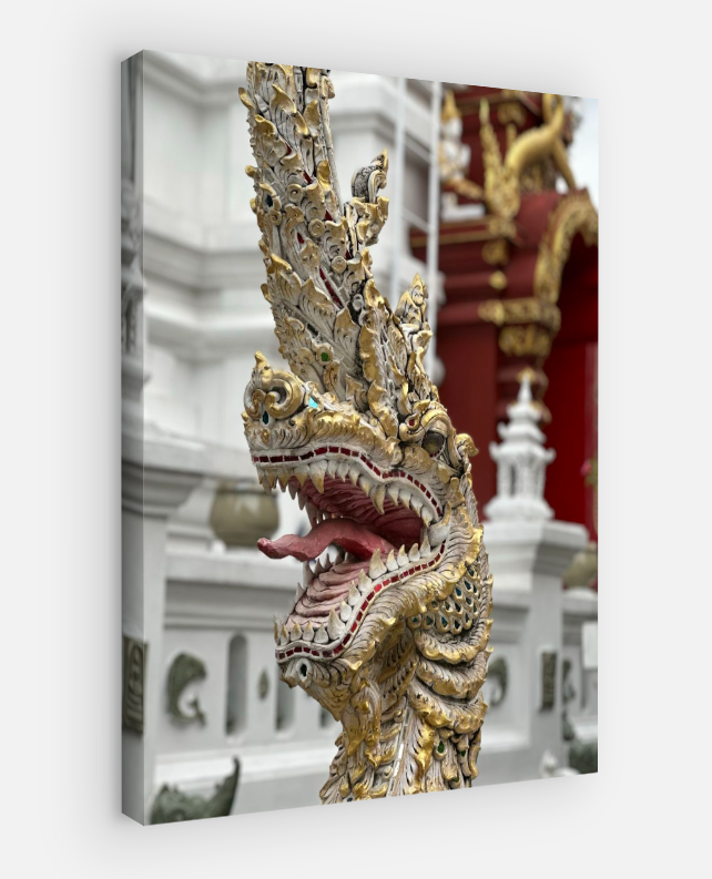 Vertical printed canvas · High quality · Naga dragon · Wall art