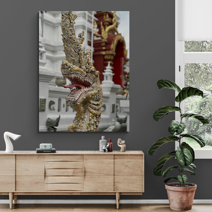 Vertical printed canvas · High quality · Naga dragon · Wall art