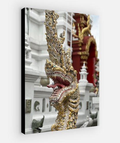 Vertical printed canvas · High quality · Naga dragon · Wall art