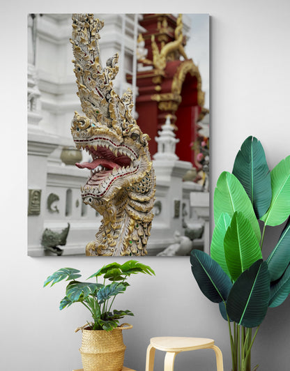 Vertical printed canvas · High quality · Naga dragon · Wall art