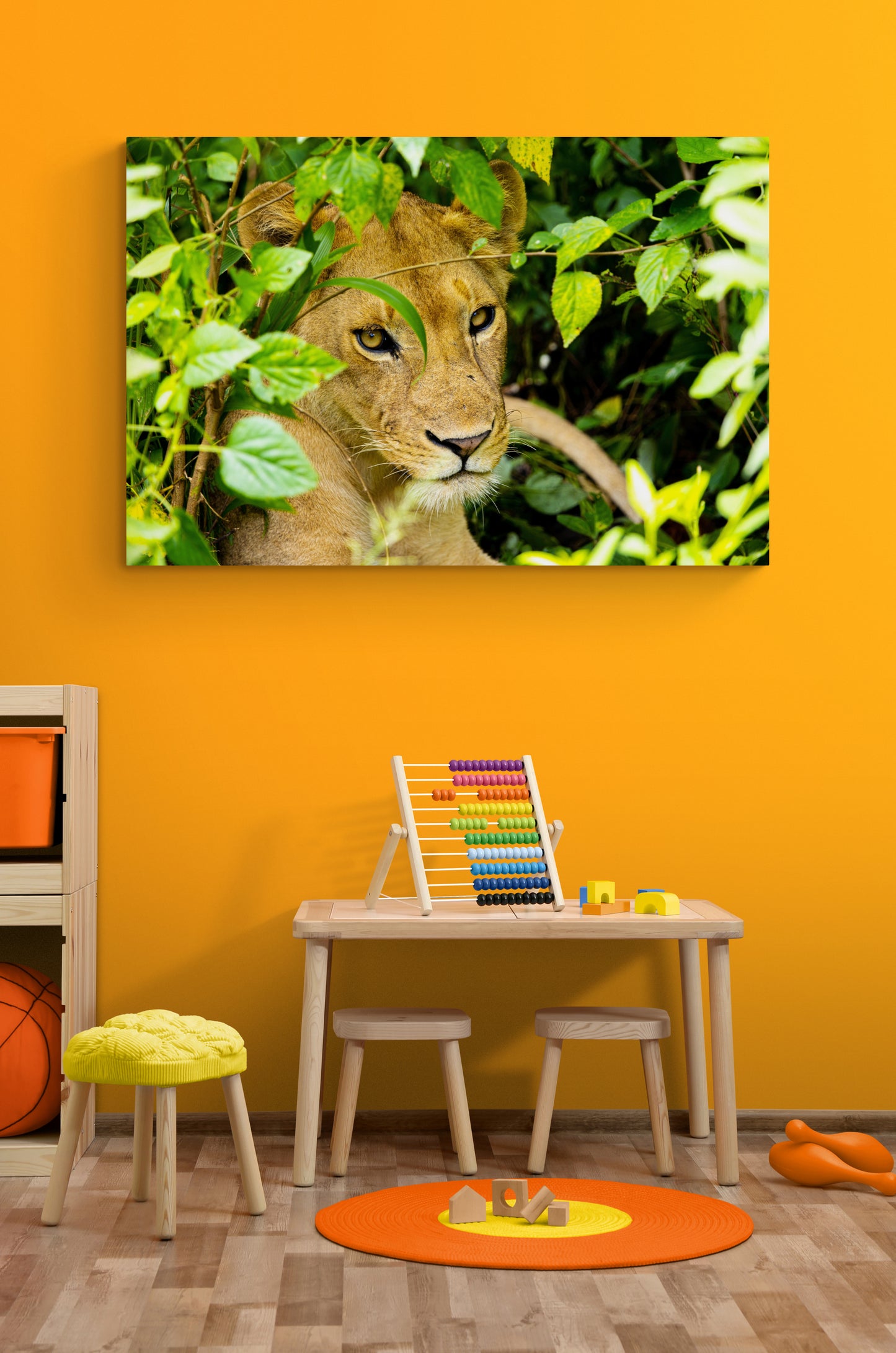 Printed canvas · High quality · Lioness · Wall art