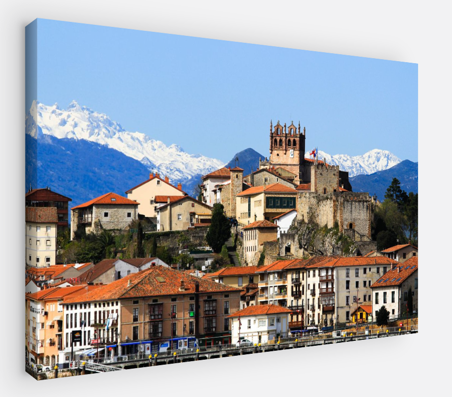 Printed canvas · High quality · Spanish village · Wall art