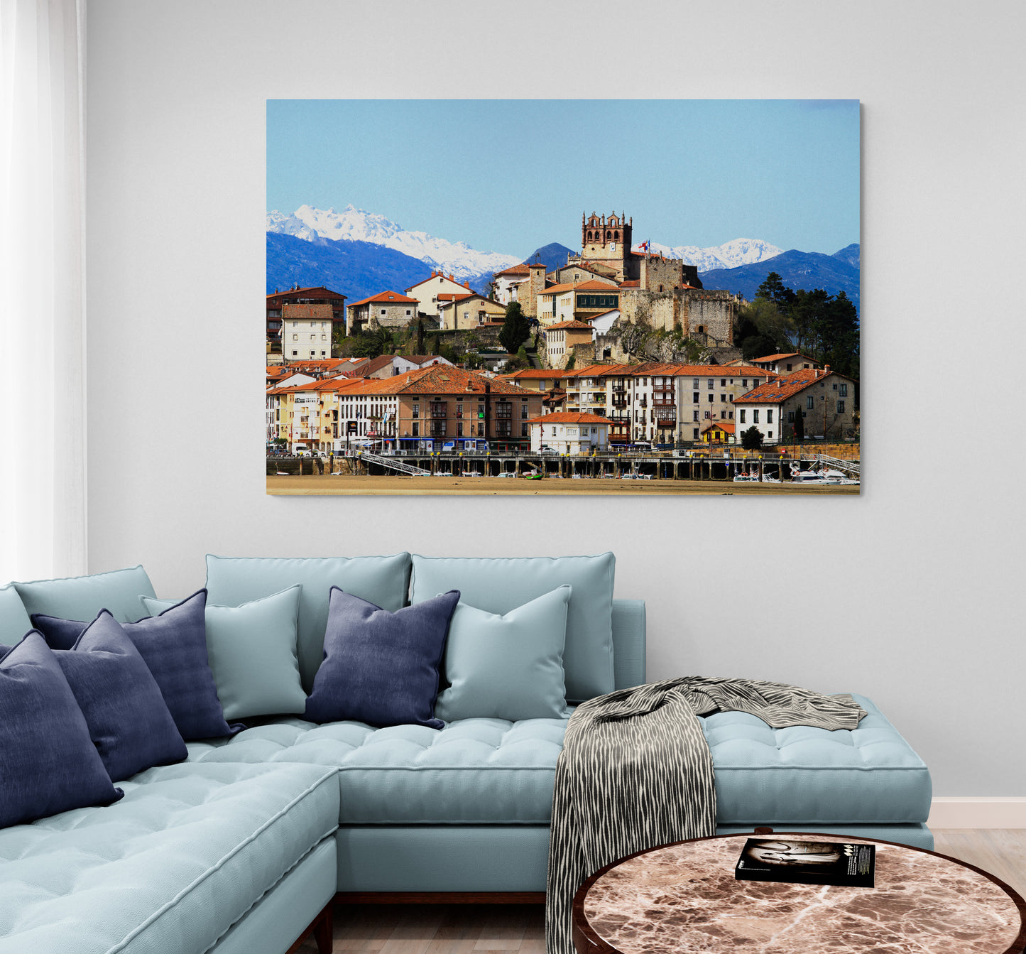 Printed canvas · High quality · Spanish village · Wall art