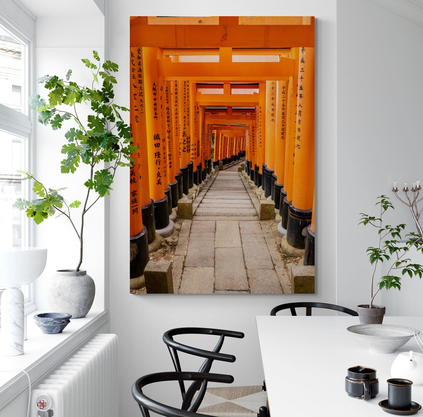 Vertical printed canvas · High quality · Tokyo streets · Wall art