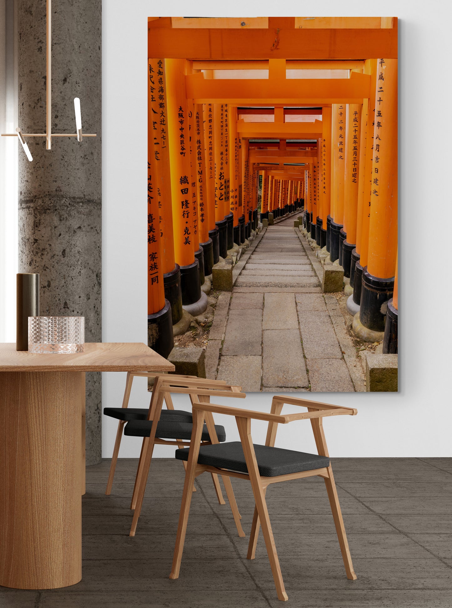 Vertical printed canvas · High quality · Tokyo streets · Wall art