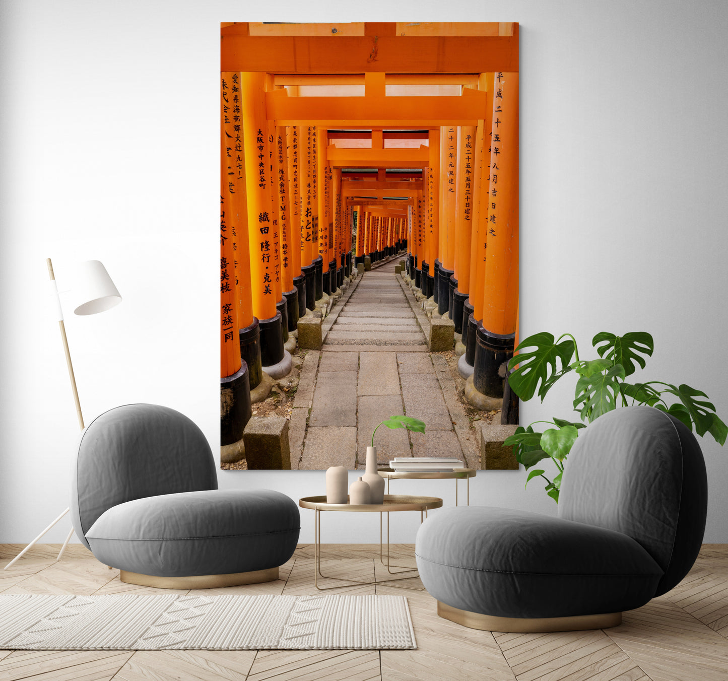 Vertical printed canvas · High quality · Tokyo streets · Wall art