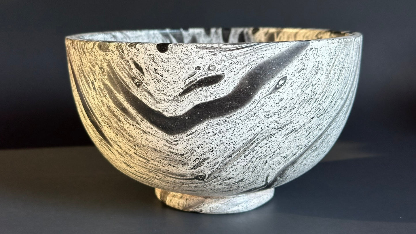 Mango wood bowls [Gray]