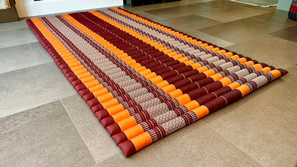 Kapok Thai Yoga Mat · Sunrise Orange · 6"5 feet [Orange]