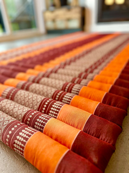 Kapok Thai Yoga Mat · Sunrise Orange · 6"5 feet [Orange]