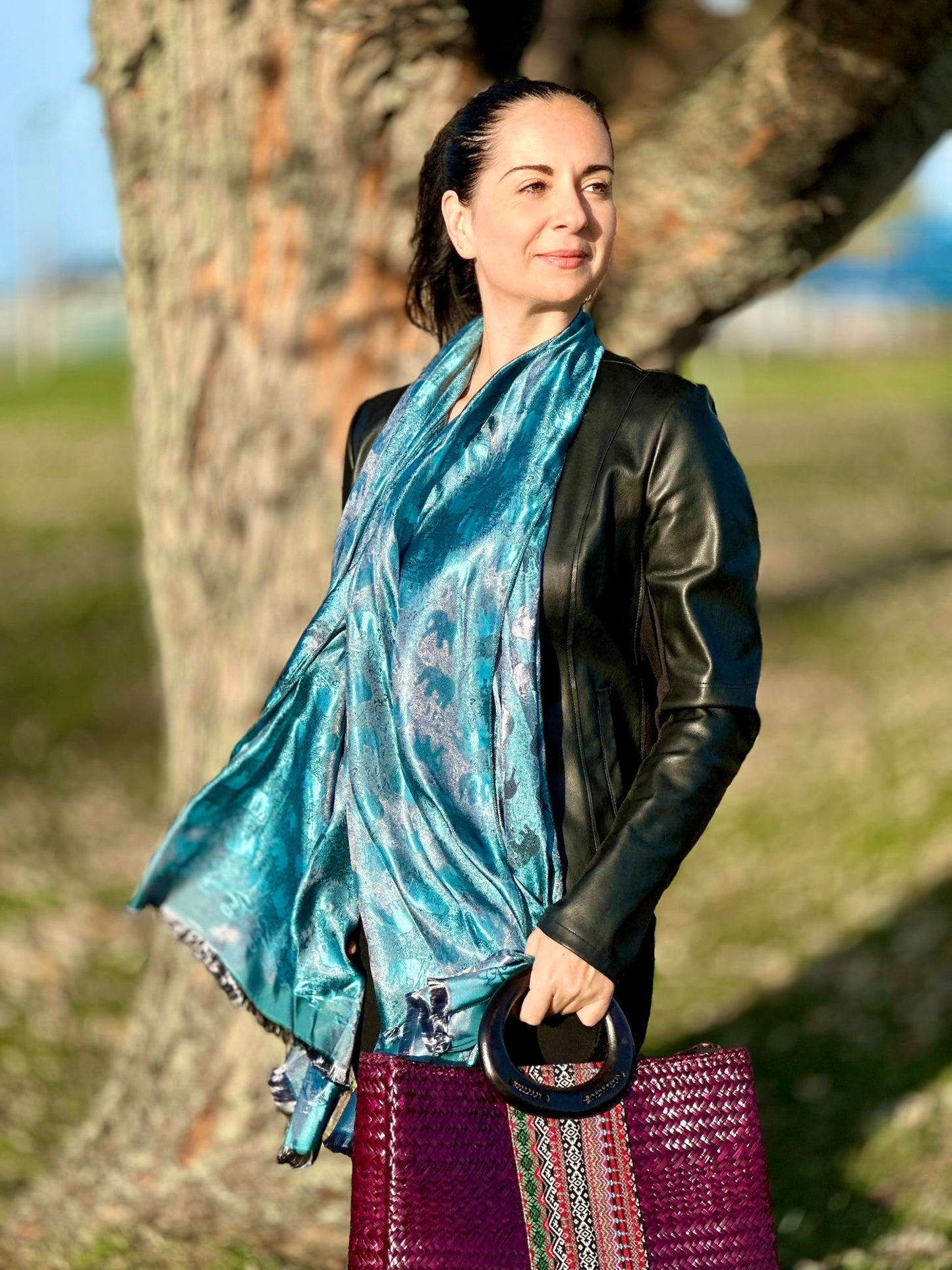 Foulard traditionnel thaïlandais · Orient Blue [Bleu]