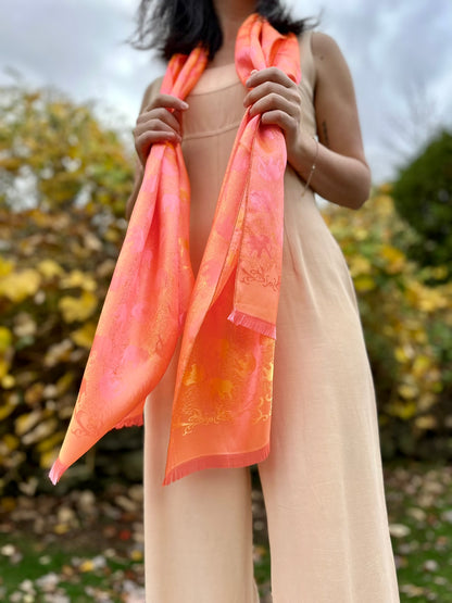 Foulard traditionnel thaïlandais · Sunset Orange [Orange]