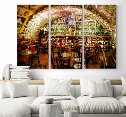 Printed canvas · High quality · Restaurant · Antibes France · Wall art