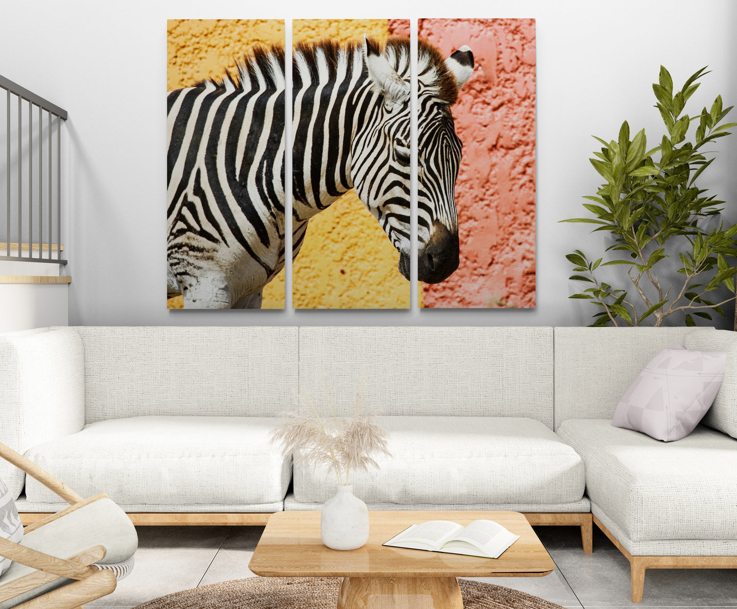 Printed canvas · High quality · Zebra · Wall art