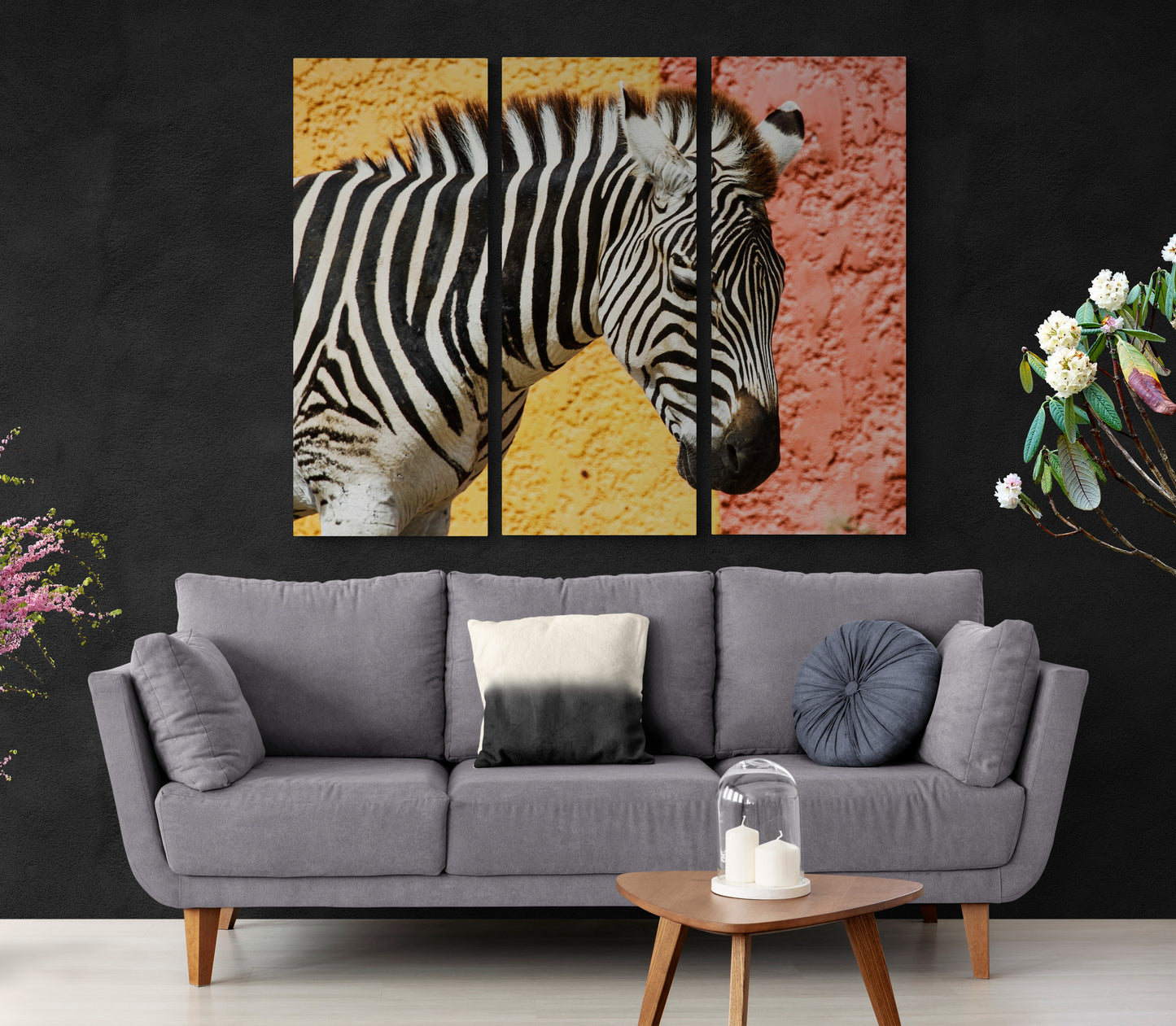 Printed canvas · High quality · Zebra · Wall art