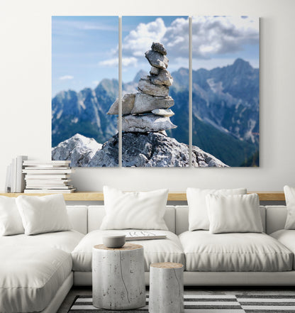 Printed canvas · High quality · Pebbles on the mountain · Wall art