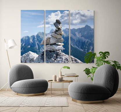 Printed canvas · High quality · Pebbles on the mountain · Wall art