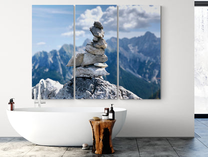 Printed canvas · High quality · Pebbles on the mountain · Wall art