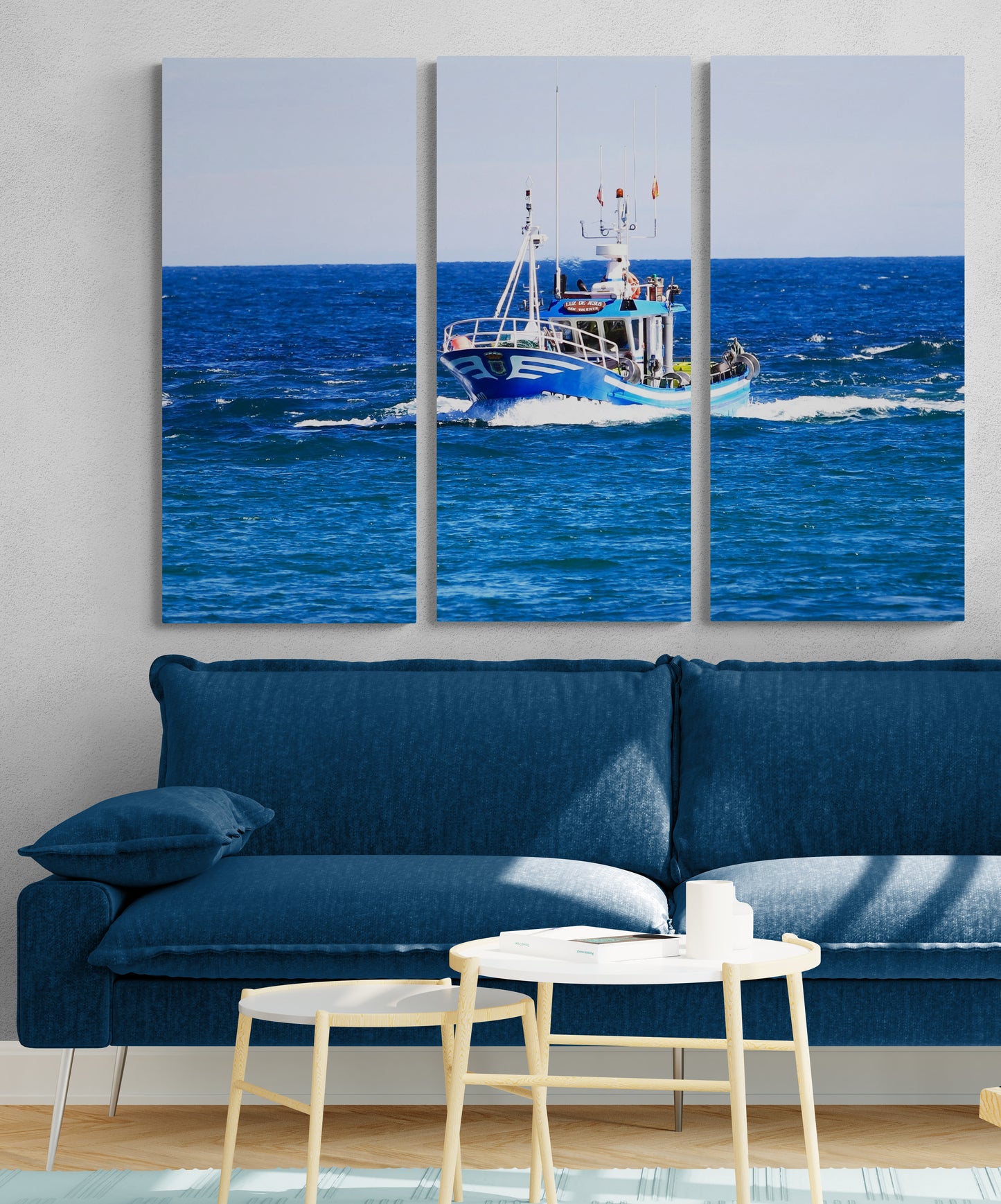 Printed canvas · High quality · Fishing boat · Spain · Wall art