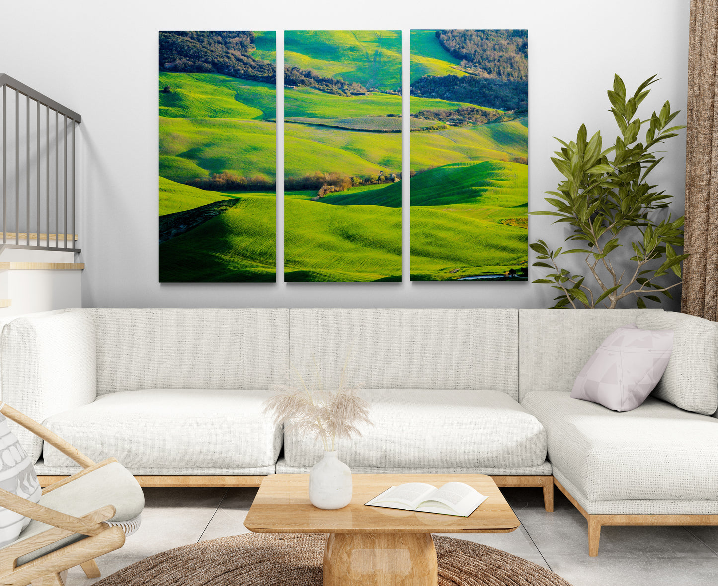 Printed canvas · High quality · Fields Italy Tuscany · Wall art