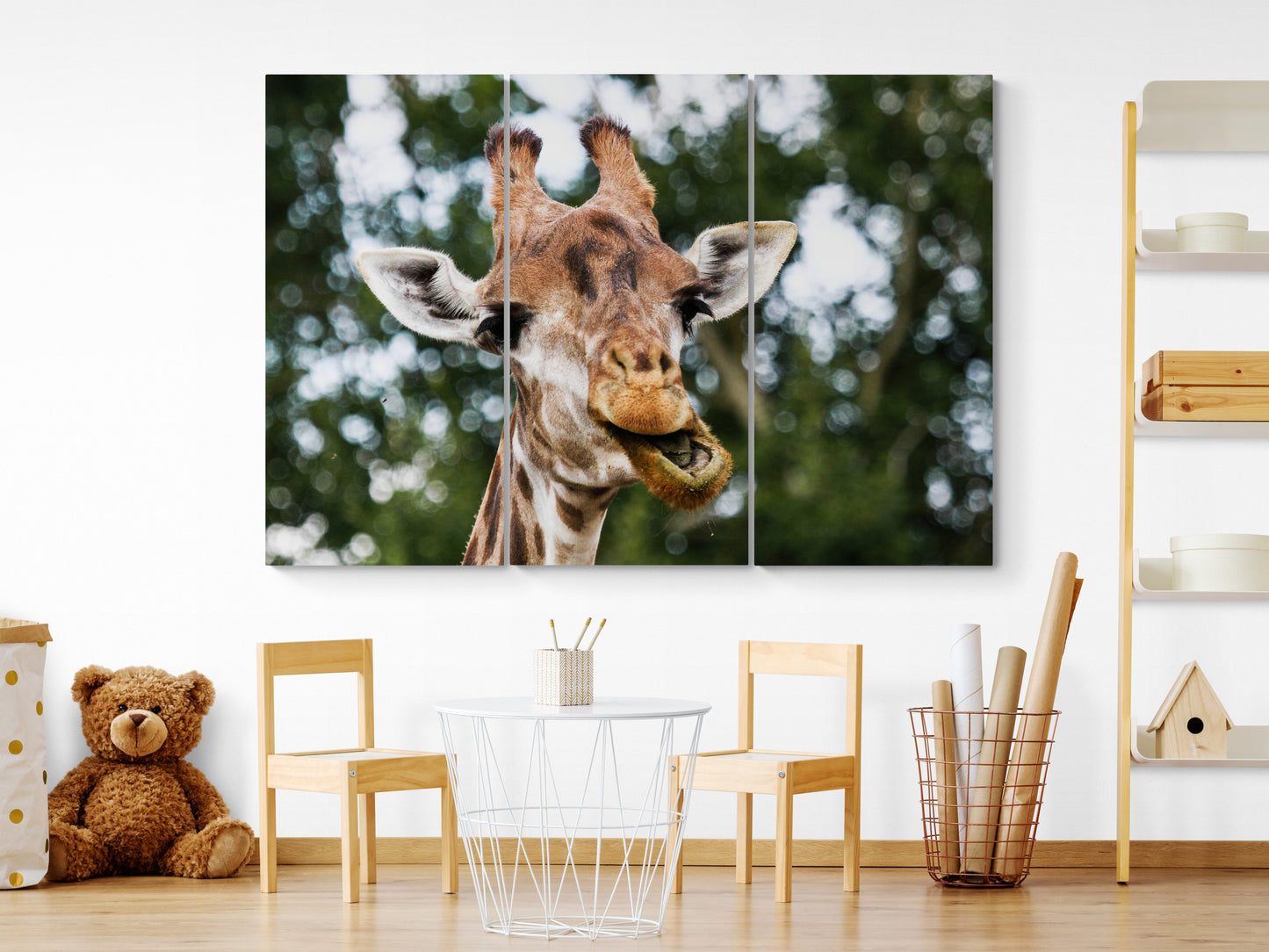 Printed canvas · High quality · Giraffe · Wall art