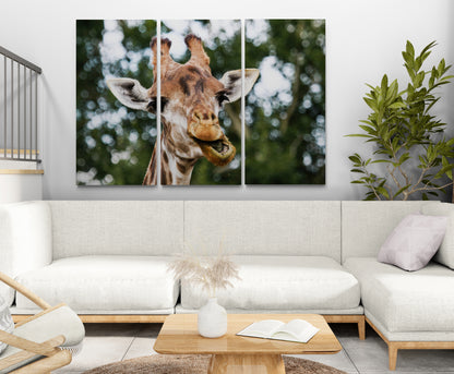 Printed canvas · High quality · Giraffe · Wall art