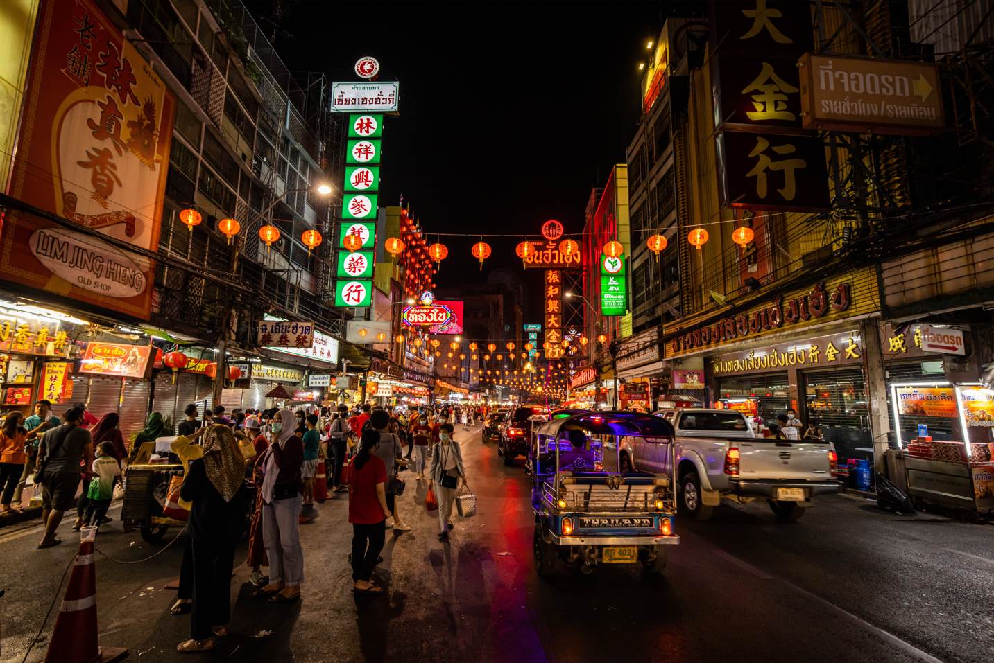 Printed canvas · High quality · Bangkok at night · Wall art