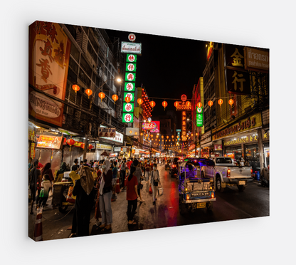 Printed canvas · High quality · Bangkok at night · Wall art