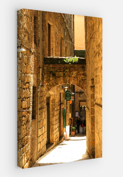 Vertical printed canvas · High quality · Streets in Italy · Wall art