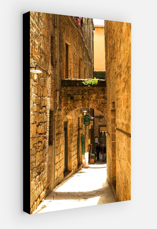 Vertical printed canvas · High quality · Streets in Italy · Wall art