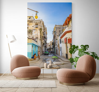 Vertical printed canvas · High quality · Cuba · Wall art