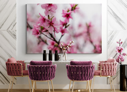 Printed canvas · High quality · Japanese flowers · Wall art