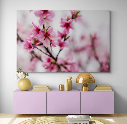 Printed canvas · High quality · Japanese flowers · Wall art