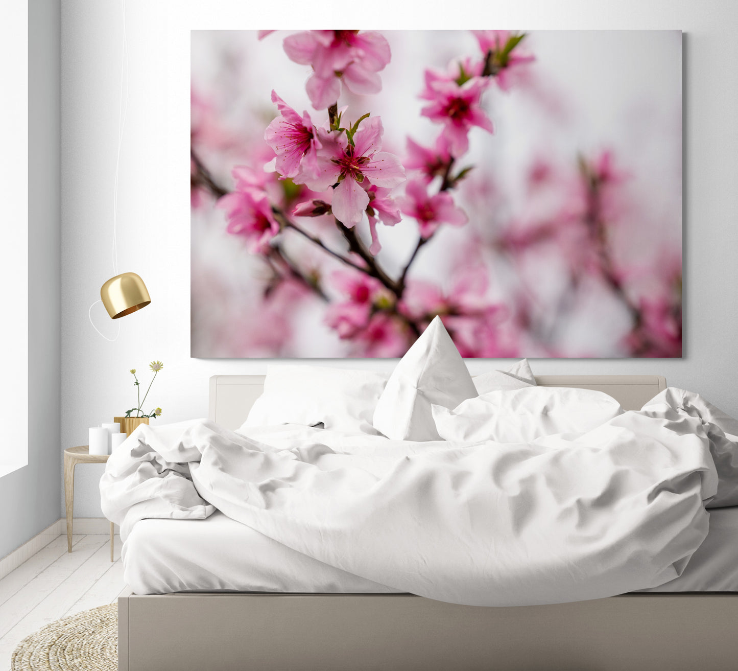 Printed canvas · High quality · Japanese flowers · Wall art