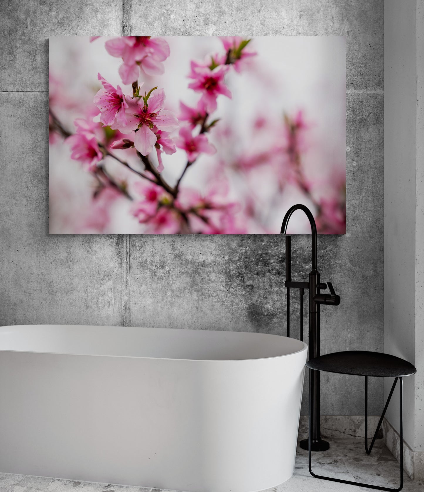 Printed canvas · High quality · Japanese flowers · Wall art