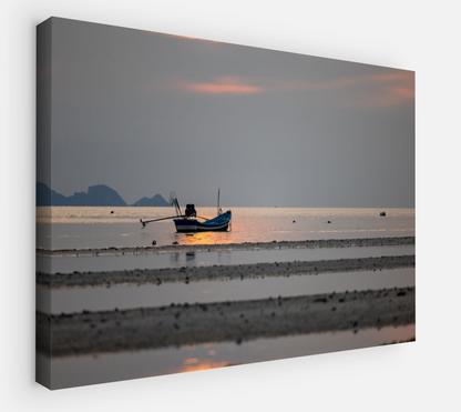 Printed canvas · High quality · Thai fishing boat · Wall art