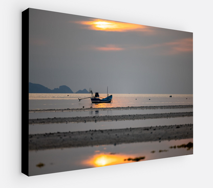 Printed canvas · High quality · Thai fishing boat · Wall art