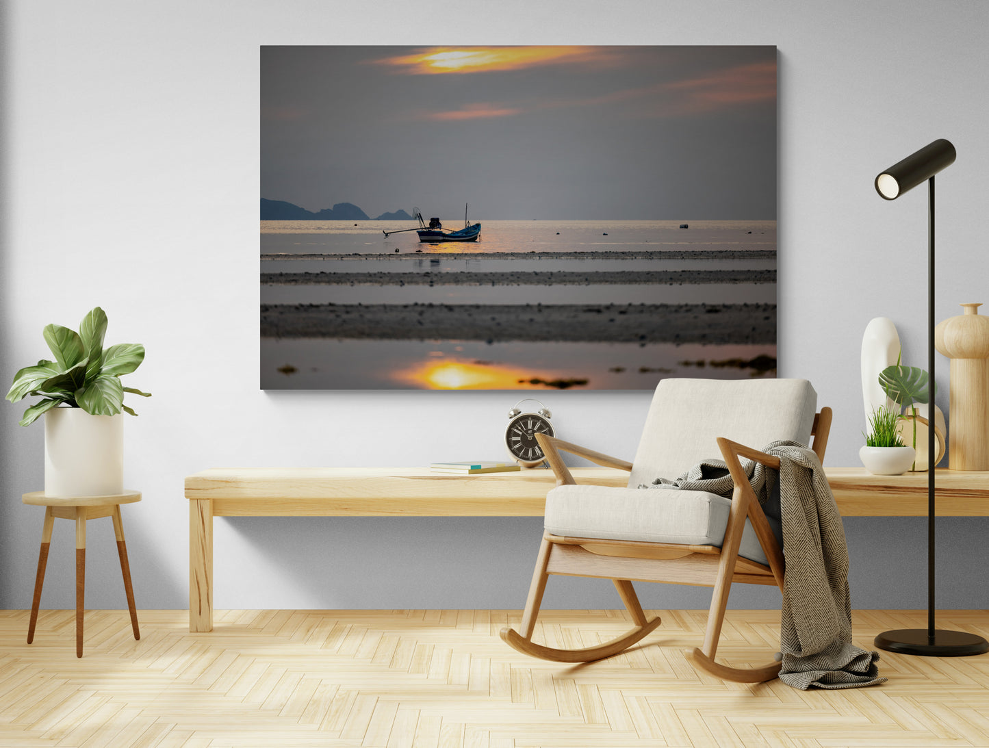 Printed canvas · High quality · Thai fishing boat · Wall art