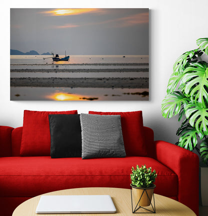 Printed canvas · High quality · Thai fishing boat · Wall art