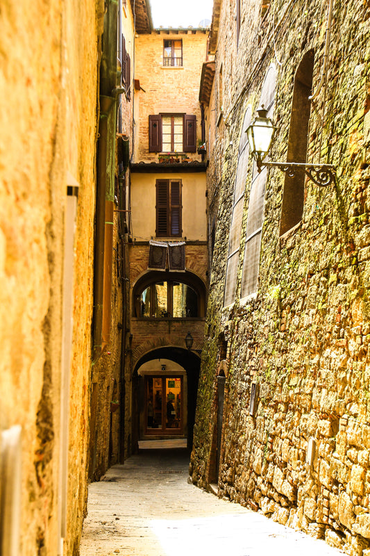 Vertical printed canvas · High quality · Alley in Italy · Wall art