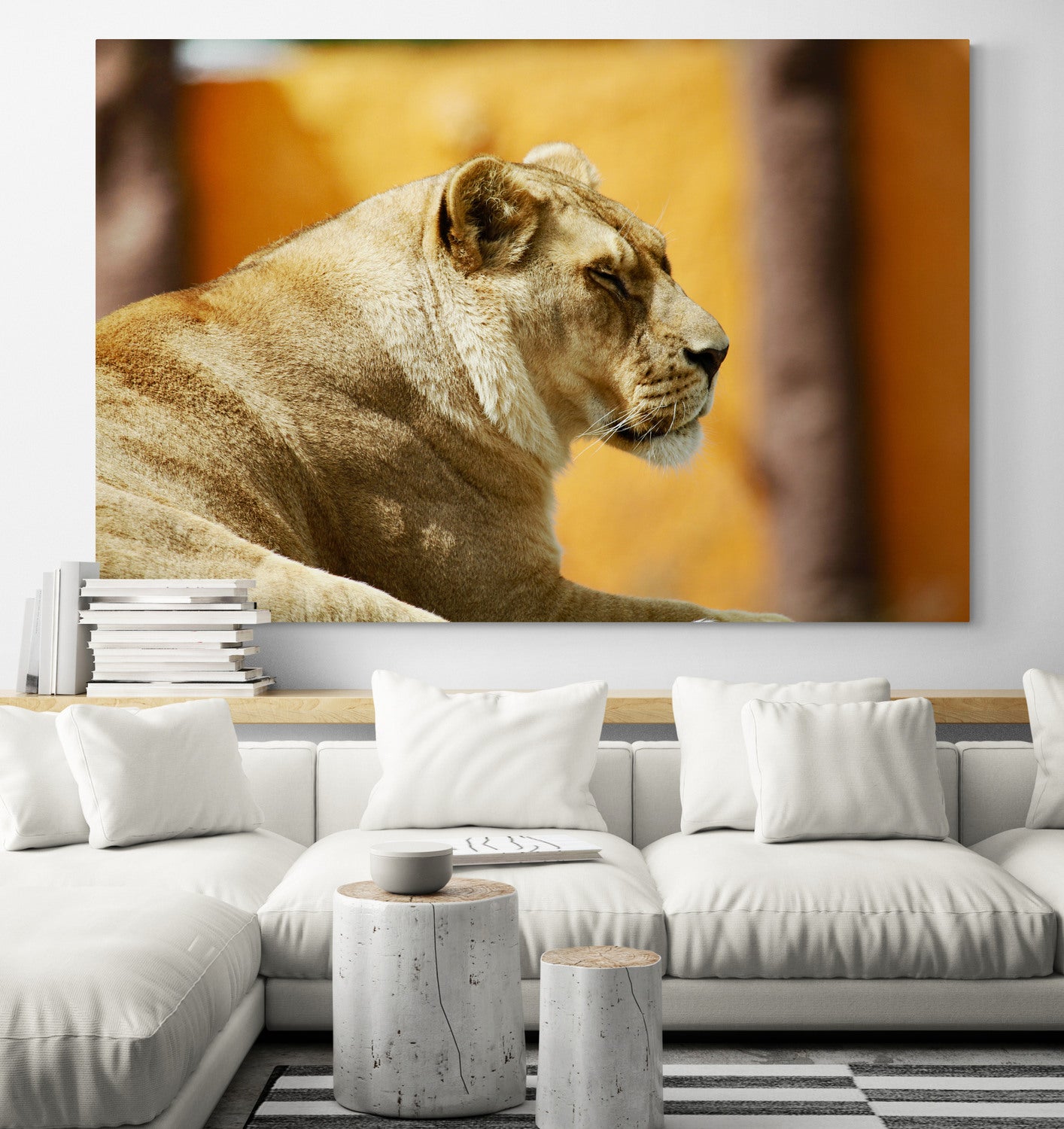 Printed canvas · High quality · Lion · Wall art