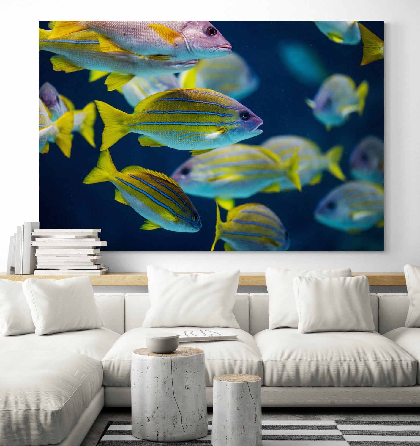 Printed canvas · High quality · Fish · Wall art