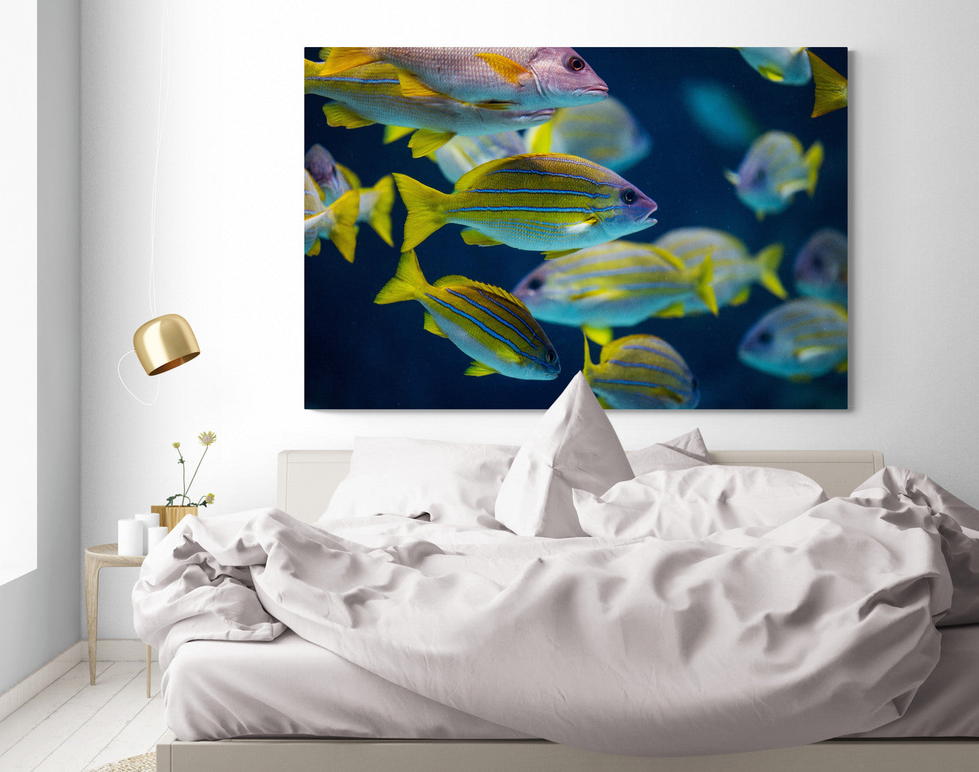 Printed canvas · High quality · Fish · Wall art