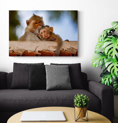 Printed canvas · High quality · Monkeys · Wall art