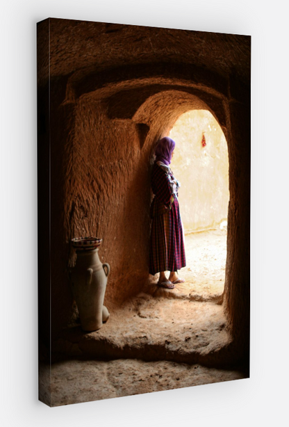 Vertical printed canvas · High quality · Alley in Morocco · Wall art