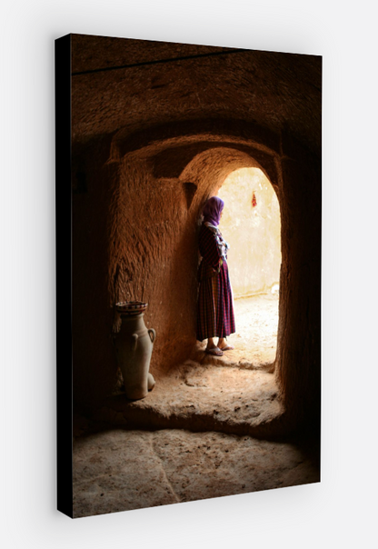 Vertical printed canvas · High quality · Alley in Morocco · Wall art