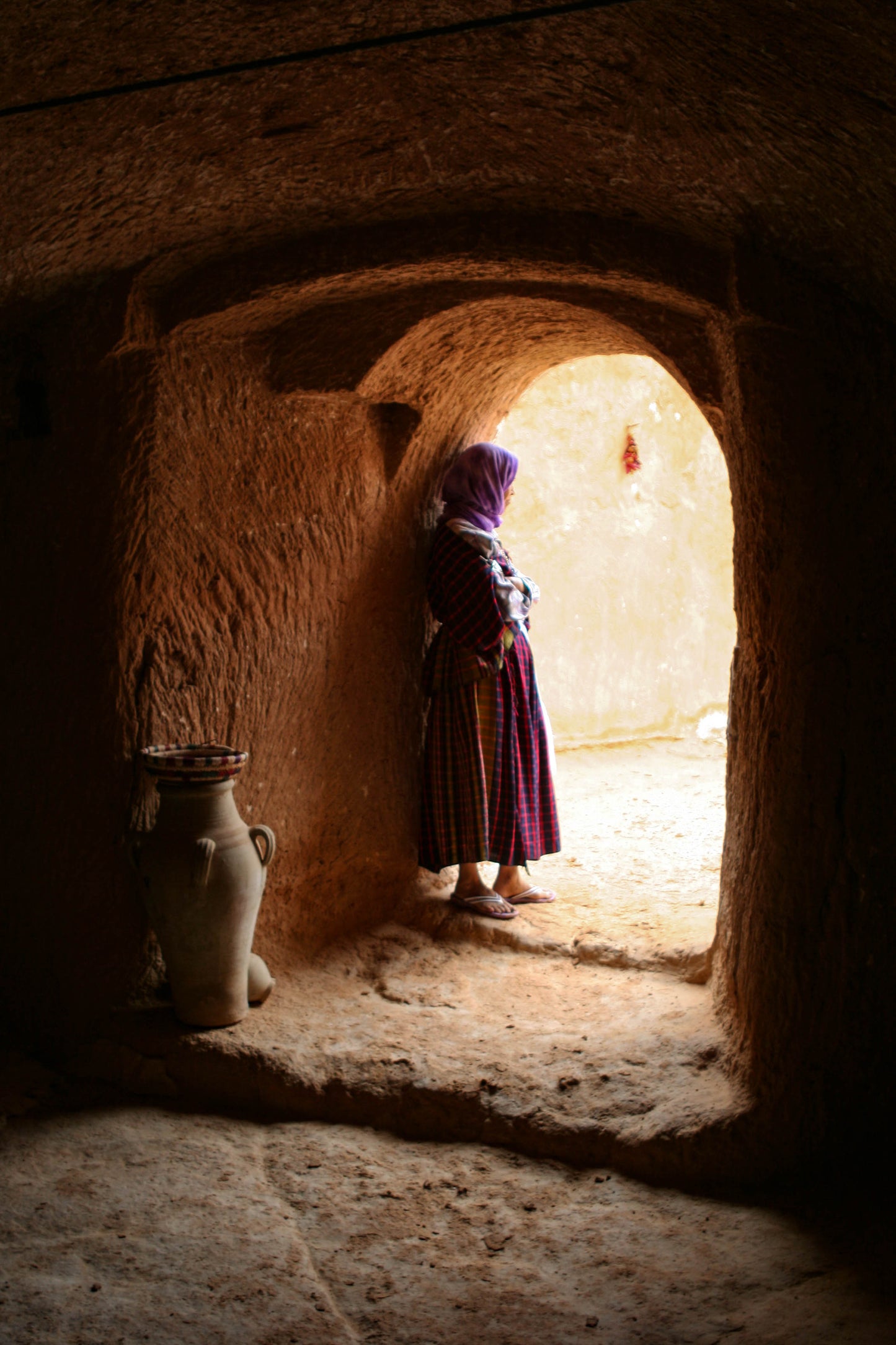 Vertical printed canvas · High quality · Alley in Morocco · Wall art