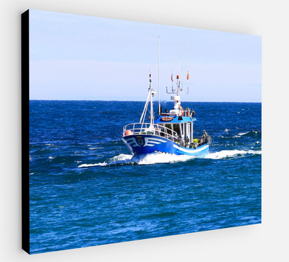 Printed canvas · High quality · Fishing boat · Spain · Wall art