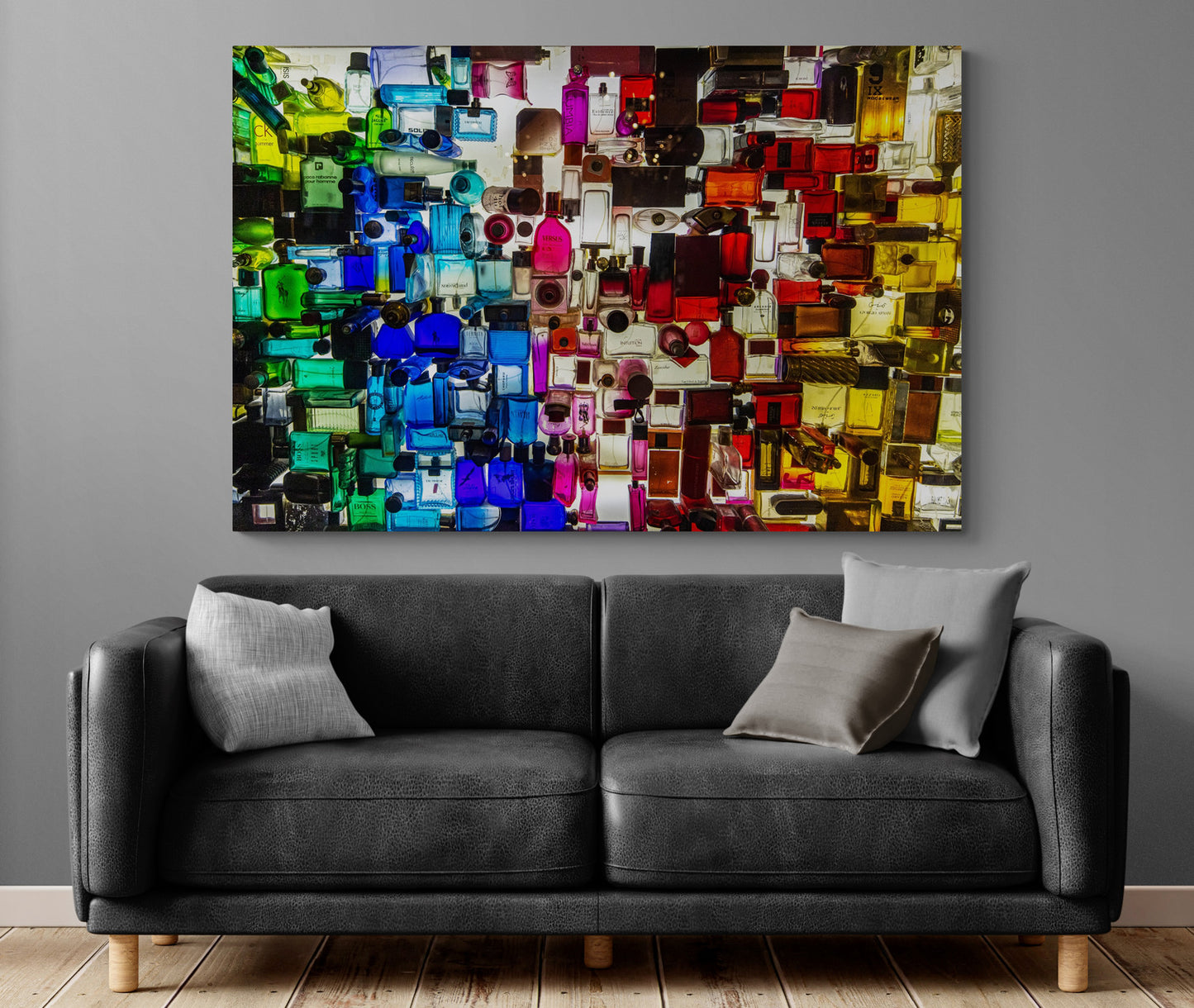 Printed canvas · High quality · Perfumes · Wall art