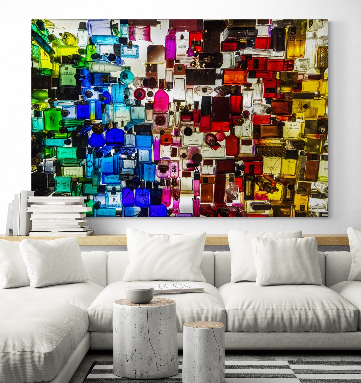 Printed canvas · High quality · Perfumes · Wall art