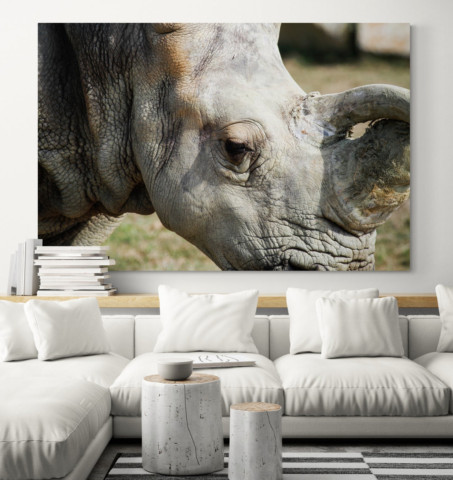 Printed canvas · High quality · Rhinoceros · Wall art
